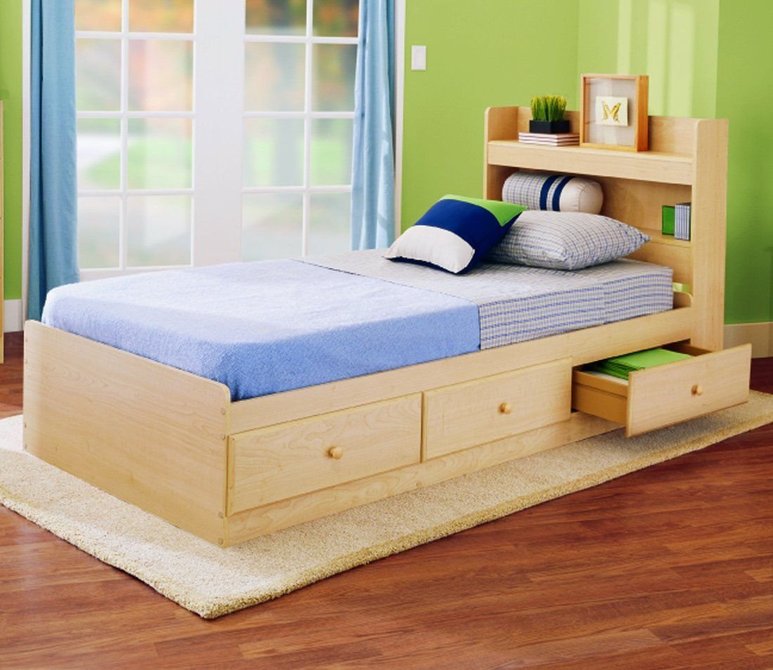 wooden bed frame, wood bed frame