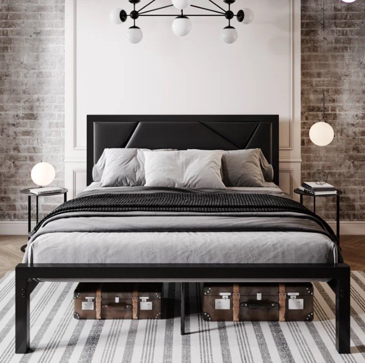 bedframe, Metal bedframe