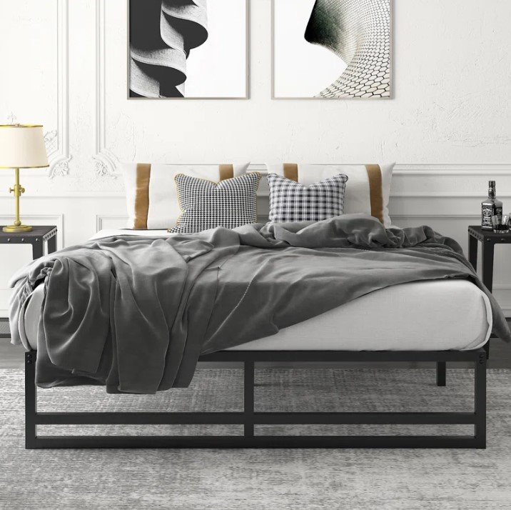 bedframe, Metal bedframe