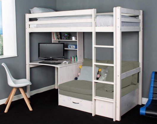 Loft bed frame, bedframe