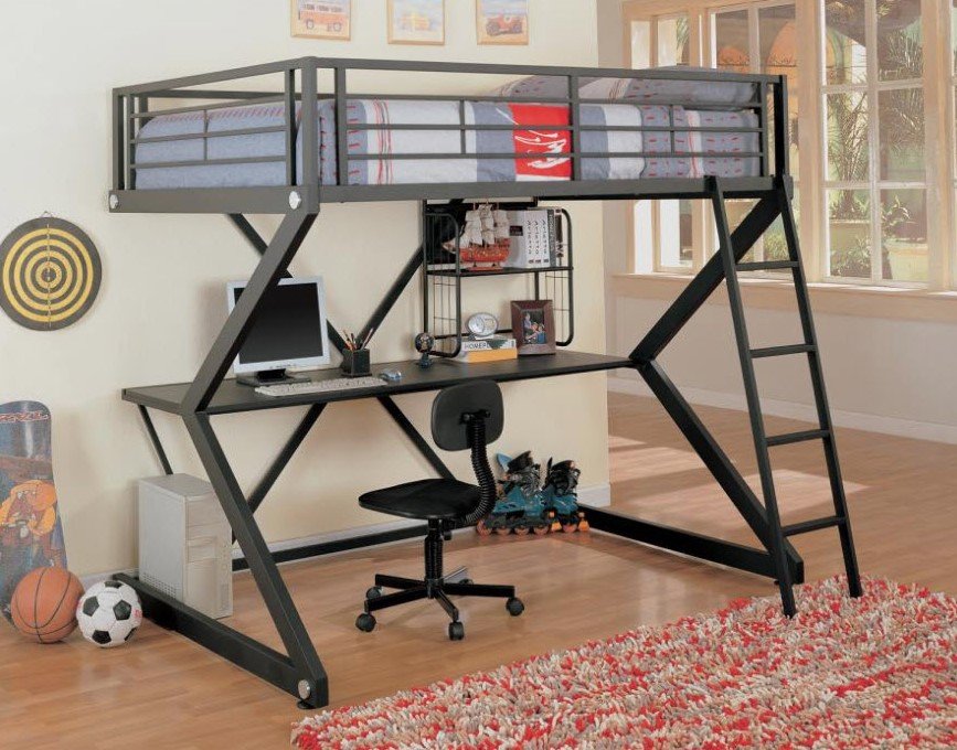 Loft bed frame, bedframe