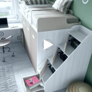 Loft bed frame, bedframe