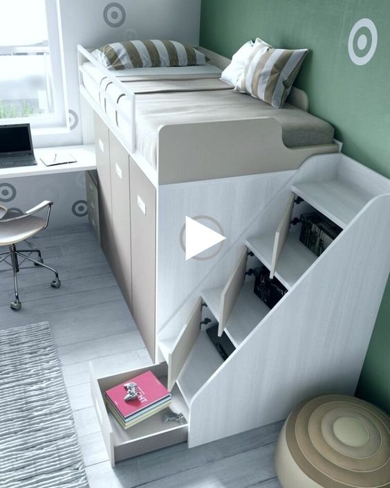 Loft bed frame, bedframe