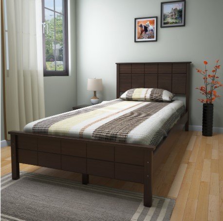 wooden bed frame, wood bed frame
