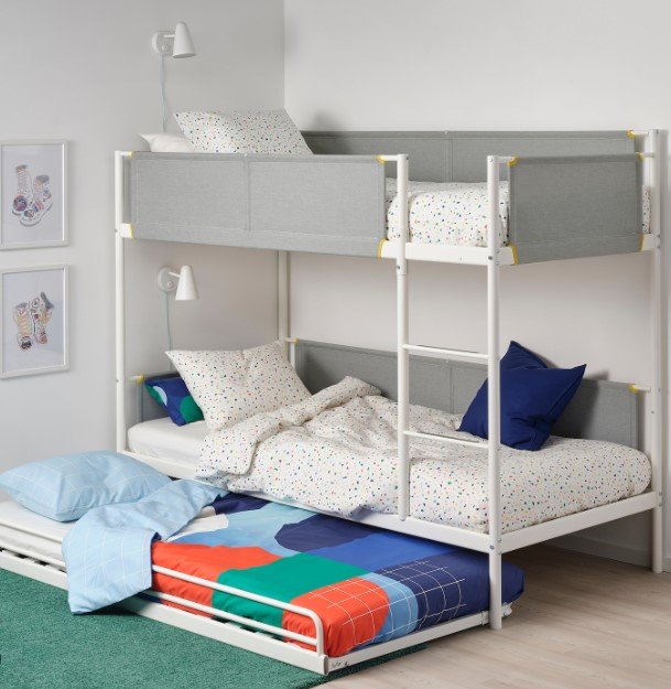 Loft bed frame, bedframe
