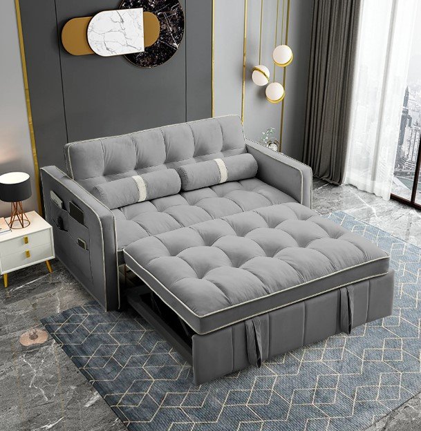 Pull out bed, bedframe