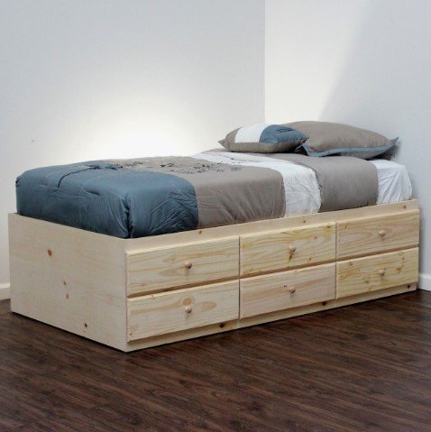 wooden bed frame, wood bed frame