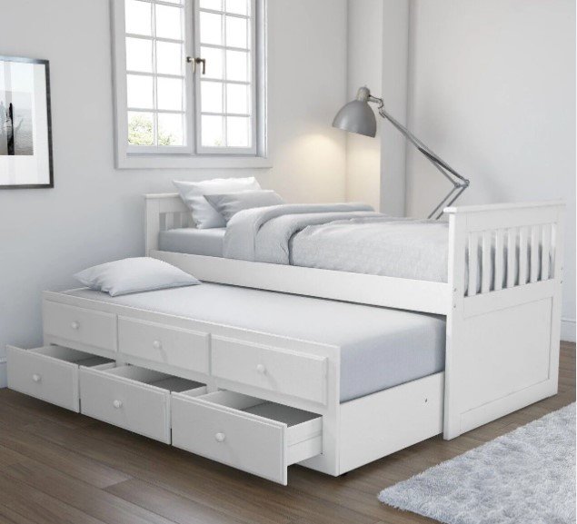 Pull out bed, bedframe