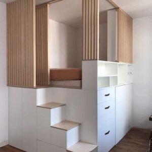 Loft bed frame, bedframe