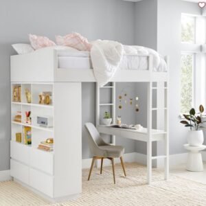 Loft bed frame, bedframe