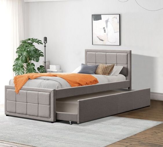 Pull out bed, bedframe