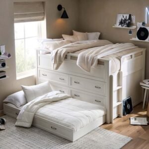 Pull out bed, bedframe